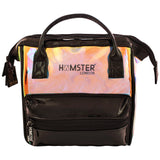 Shiny Stylish Girls Mini Handle Bag with Pouch Black