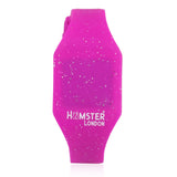 Silicon Glitter Digital LED Band Wrist Watch for Girls Purple Glitter