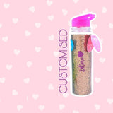Glitter Sipper Water Bottle Gold With Customization