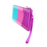 Silicon Scented Doted Pencil Pouch Pink
