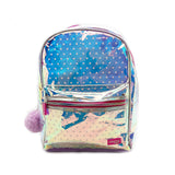 Fashion Shiny Heart Pattern Backpack With Hard case