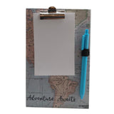 Magnetic White Board Memo Pad, Colored Gel Pen,  gel Crayon, and 2d Glass Magnets Smile