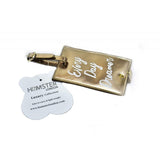Luggage Tag Every Day Dreamer Tag Gold