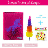 Gift Hamper Sequence Unicorn Pink Diary & Pen