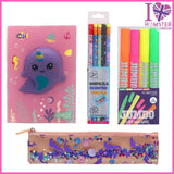 Dolphin Diary + Pencil + Jumbo Marker + Book Band