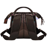 Shiny Stylish Girls Mini Handle Bag with Pouch Black