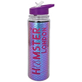 Glitter Sipper Water Bottle Mermaid Purple