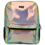 Shiny Backpack with Busy Pouch Black