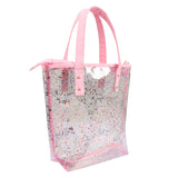 Glitter Combo Backpack + Tote Bag + Pouch Pink