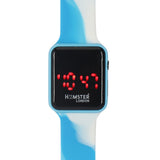 Hamster Silicone Band Digital Watch Blue