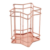 Rose Gold Metal Stand Star
