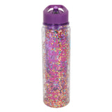Shiny Duffle Bag Purple With Bottle