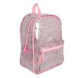 Glitter Combo Backpack + Tote Bag + Pouch Pink