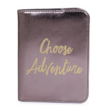 Passport Cover Choose Adventure Brown
