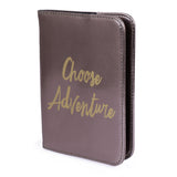 Passport Cover Choose Adventure Brown