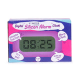 Digital Silicon Alarm Clock Pink