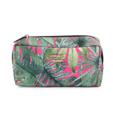Boston Bag Black With Makeup Pouch Set Of 3 Tropical