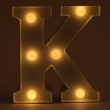 K letter shaped light from Hamster London for decoration purposes. it is a must have product for parties and kids bday party.