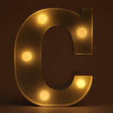 C letter shaped light from Hamster London for decoration purposes. it is a must have product for parties and kids bday party.