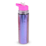 Glitter Sipper Water Bottle Mermaid Pink