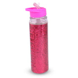 Glitter Sipper Water Bottle Pink