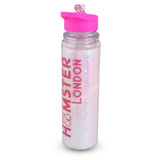 Glitter Sipper Water Bottle White Sequence