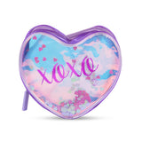 XOXO shiny pouch Makeup Pouch Coin Pouch Purple