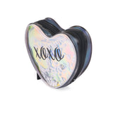 XOXO shiny pouch Makeup Pouch Coin Pouch Black