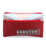 This customized red color pouch looks elegant and attractive. it is a must have accessory to add in your wardrobe. Hamster London's red color are selling like hot cakes