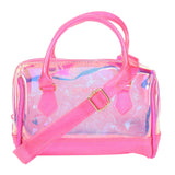 Shiny Duffle Bag Combo Pink Set of 3