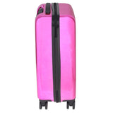 Hamster London HL Vintage Suitcase/ 55 Cms ABS+ Polycarbonate Mirror Finish Hardsided Cabin Luggage ( Pink)