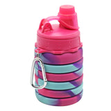 Silicone Expandable and Foldable Water Bottle Hot Pink