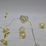 Fairy String Lights Glitter Heart Set of 2