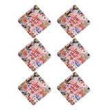 Hamster London Wooden Coasters for Home Set of 6 (Love what you do)