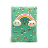 Silicon Rainbow Diary With Squishy Pen Unicorn Horn