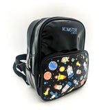 Black Shiny Backpack Space Small