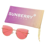 HL Sunberry Shades Of Pink Glasses With Chain