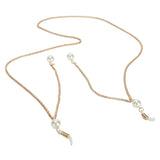 HL Sunberry Drop Pearl Chain Gold