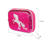 Reversible Sequence Multipurpose Pouch Unicorn