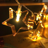 Fairy String Lights  Star Gold Set of 2