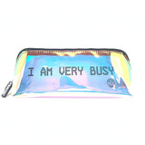 Girl's Makeup Pouch I Am Very Busy Black