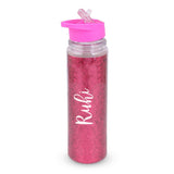 Glitter Sipper Water Bottle Pink With Customization