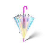 Shiny Holographic Umbrella Pink