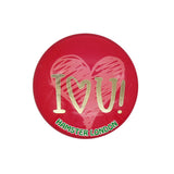 Crystal Glass Magnet Love Red