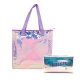 Classic Tote Bag and Pouch Purple