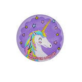 Crystal Glass Magnet Unicorn Purple