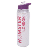 Glitter Sipper Water Bottle White Purple